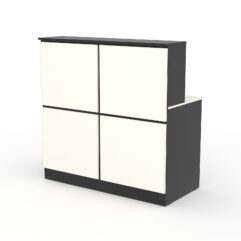 Ресепшн АРТ ДЕКОР №1Б, Черный и Белый