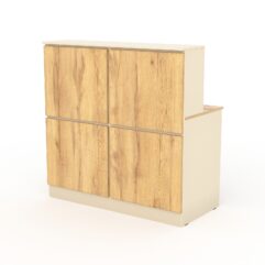 Ресепшн АРТ ДЕКОР №1Б, Крем Вайс и Дуб Золотистый