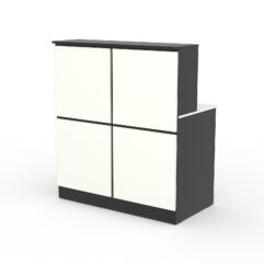 Ресепшн АРТ ДЕКОР №1В, Черный и Белый