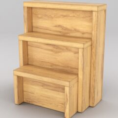 Комплект подставок для товара №2 с задней стенкой, Дуб Золотистый