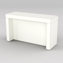 Подставка для товара №2-1 с задней стенкой, Белый