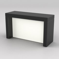 Подставка для товара №2-1 с задней стенкой, Черный и Белый