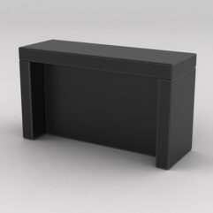 Подставка для товара №2-1 с задней стенкой, Черный