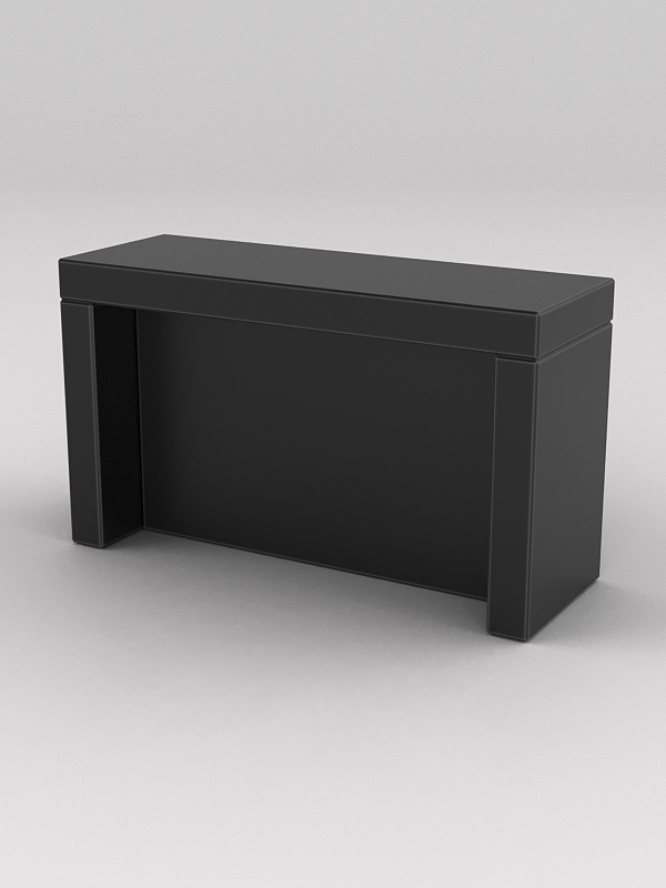 Подставка для товара №2-1 с задней стенкой, Черный