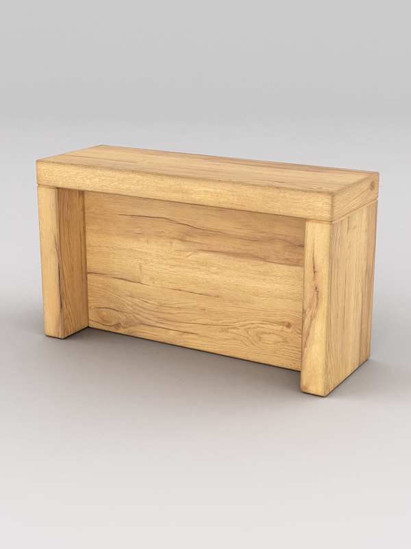 Подставка для товара №2-1 с задней стенкой, Дуб Золотистый