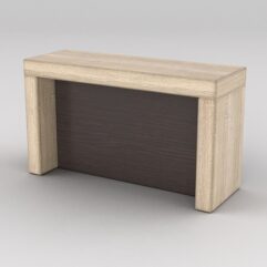 Подставка для товара №2-1 с задней стенкой, Дуб Сонома + Дуб Венге