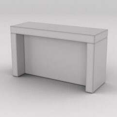 Подставка для товара №2-1 с задней стенкой, Серый