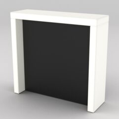 Подставка для товара №2-2 с задней стенкой, Белый и Черный