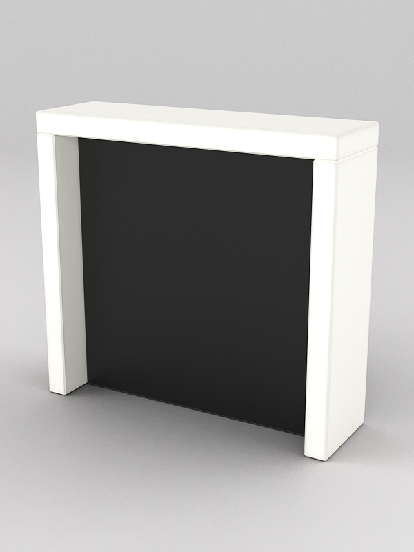 Подставка для товара №2-2 с задней стенкой, Белый и Черный