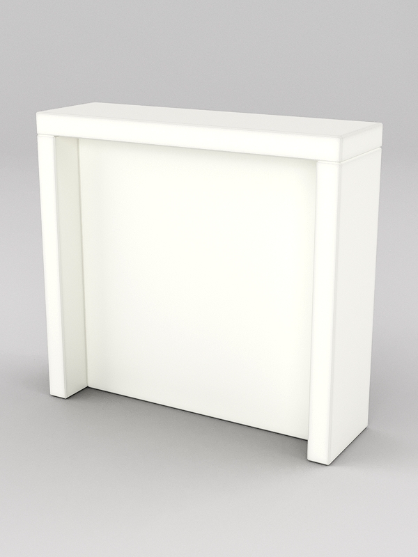 Подставка для товара №2-2 с задней стенкой, Белый