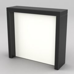 Подставка для товара №2-2 с задней стенкой, Черный и Белый