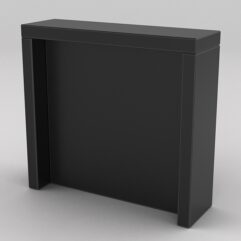 Подставка для товара №2-2 с задней стенкой, Черный