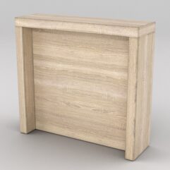 Подставка для товара №2-2 с задней стенкой, Дуб Сонома