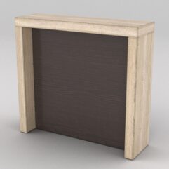 Подставка для товара №2-2 с задней стенкой, Дуб Сонома + Дуб Венге