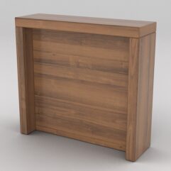 Подставка для товара №2-2 с задней стенкой, Орех