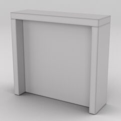 Подставка для товара №2-2 с задней стенкой, Серый