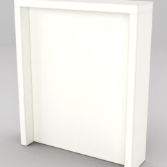 Подставка для товара №3-3 с задней стенкой, Белый
