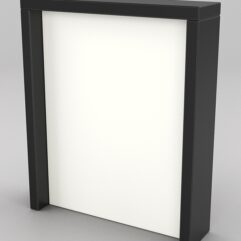 Подставка для товара №3-3 с задней стенкой, Черный и Белый