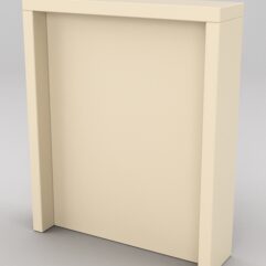 Подставка для товара №3-3 с задней стенкой, Крем Вайс