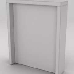 Подставка для товара №3-3 с задней стенкой, Серый