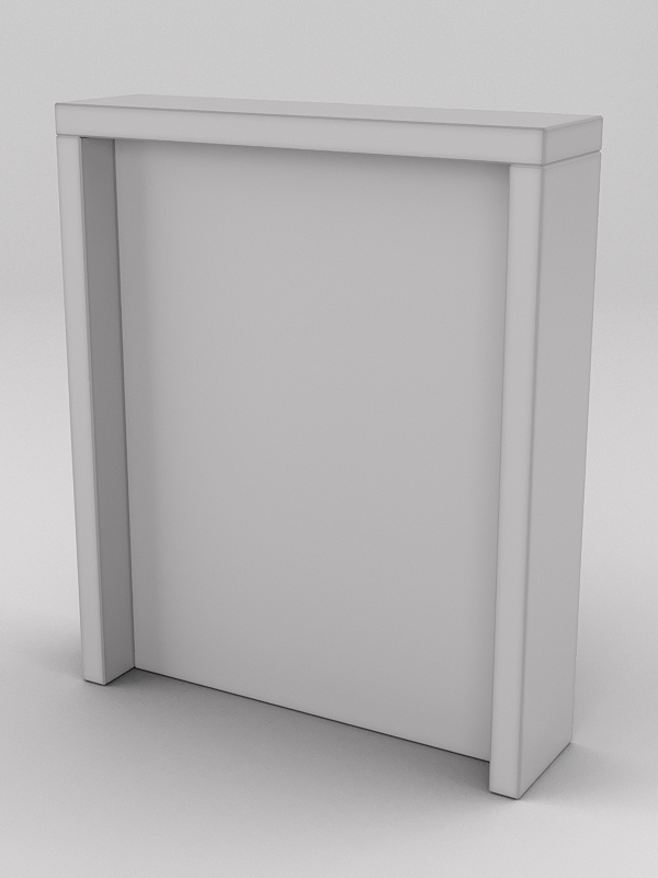 Подставка для товара №3-3 с задней стенкой, Серый
