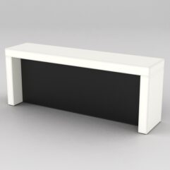 Подставка для товара №4-1 с задней стенкой, Белый и Черный