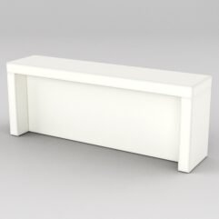 Подставка для товара №4-1 с задней стенкой, Белый