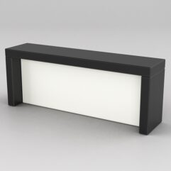 Подставка для товара №4-1 с задней стенкой, Черный и Белый