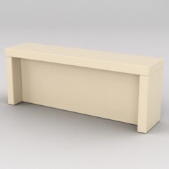 Подставка для товара №4-1 с задней стенкой, Крем Вайс