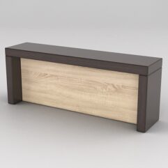 Подставка для товара №4-1 с задней стенкой, Дуб Венге и Дуб Сонома