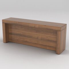 Подставка для товара №4-1 с задней стенкой, Орех