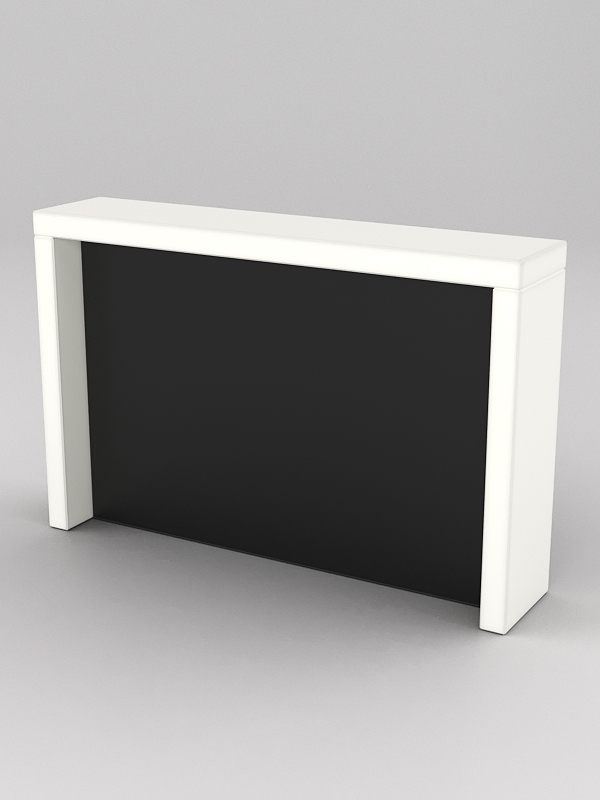 Подставка для товара №4-2 с задней стенкой, Белый и Черный