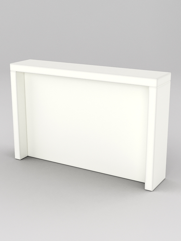 Подставка для товара №4-2 с задней стенкой, Белый