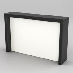 Подставка для товара №4-2 с задней стенкой, Черный и Белый