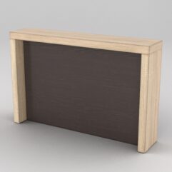 Подставка для товара №4-2 с задней стенкой, Дуб Сонома + Дуб Венге