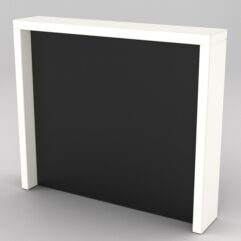 Подставка для товара №4-3 с задней стенкой, Белый и Черный