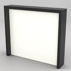 Подставка для товара №4-3 с задней стенкой, Черный и Белый