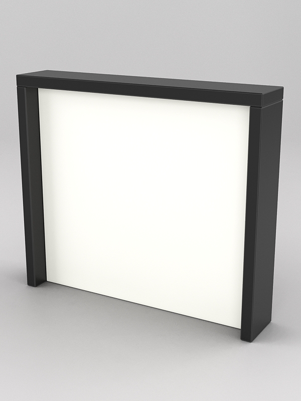 Подставка для товара №4-3 с задней стенкой, Черный и Белый