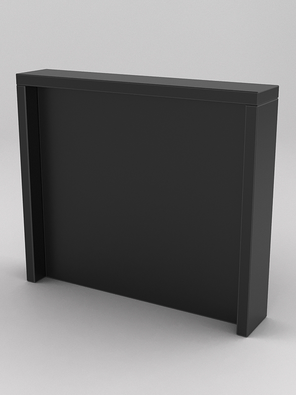 Подставка для товара №4-3 с задней стенкой, Черный