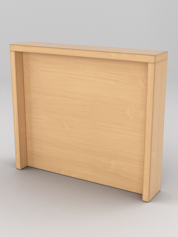 Подставка для товара №4-3 с задней стенкой, Крем Вайс