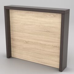 Подставка для товара №4-3 с задней стенкой, Дуб Венге и Дуб Сонома