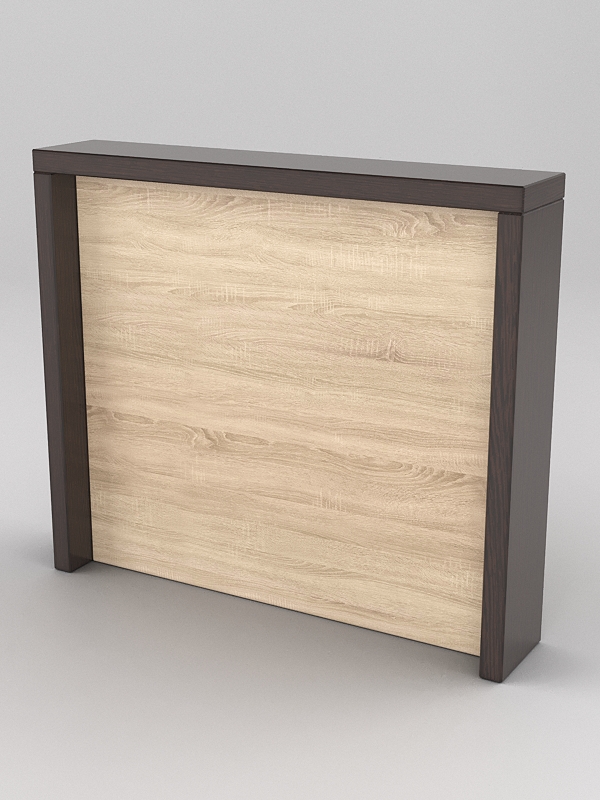 Подставка для товара №4-3 с задней стенкой, Дуб Венге и Дуб Сонома