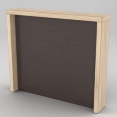 Подставка для товара №4-3 с задней стенкой, Дуб Сонома + Дуб Венге