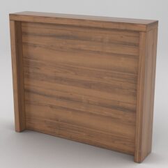 Подставка для товара №4-3 с задней стенкой, Орех