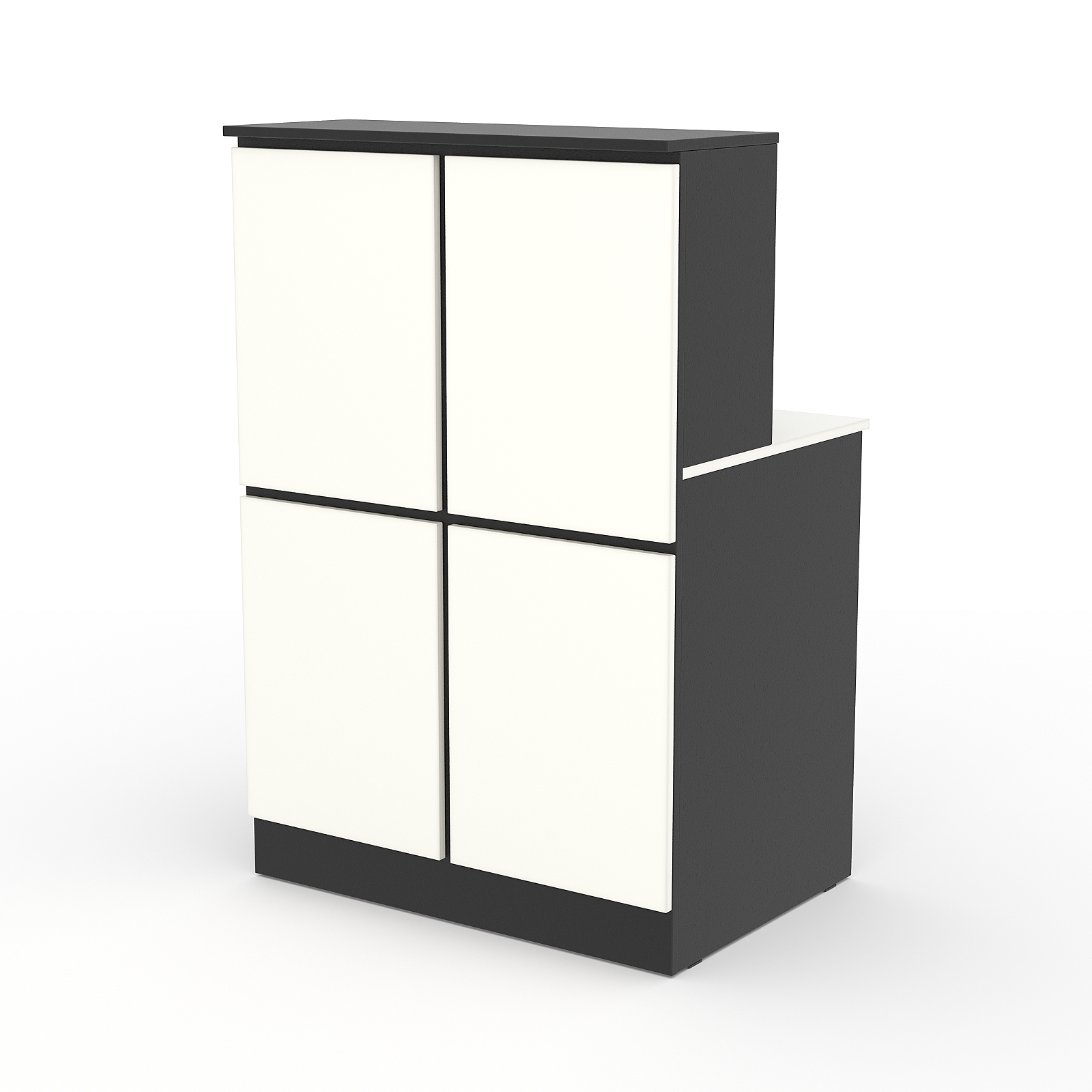 Ресепшн АРТ ДЕКОР №1Г, Черный и Белый