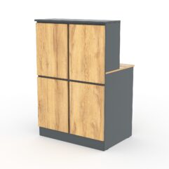 Ресепшн АРТ ДЕКОР №1Г, Темно-серый и Дуб Золотистый