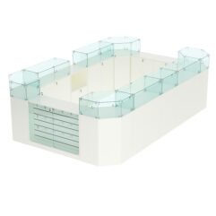 Торговый островок для кожгалантереи ВАЛЕНТИНО №1, Белый