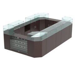 Торговый островок для кожгалантереи ВАЛЕНТИНО №1, Дуб Венге