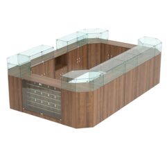 Торговый островок для кожгалантереи ВАЛЕНТИНО №1, Орех