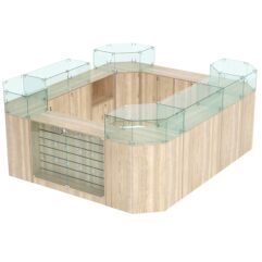 Торговый островок для кожгалантереи ВАЛЕНТИНО №2, Дуб Сонома